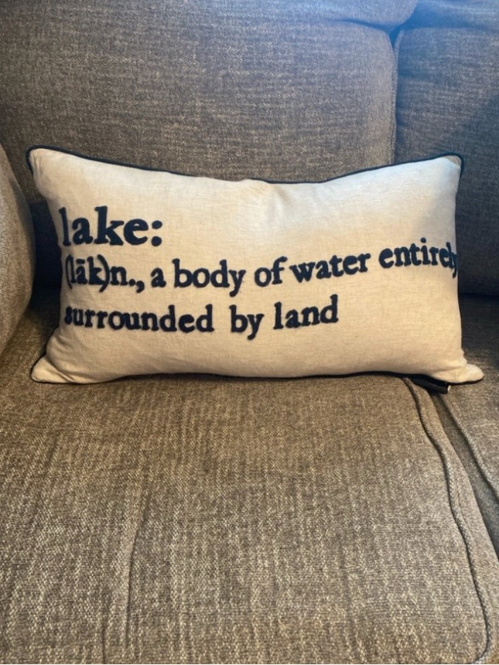 Envogue Goose Down Lake House Lumber Pillow